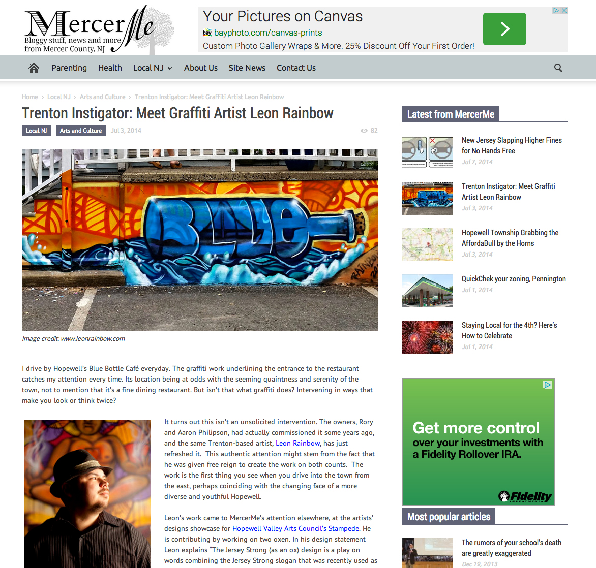 Trenton Instigator: Meet Graffiti Artist Leon Rainbow